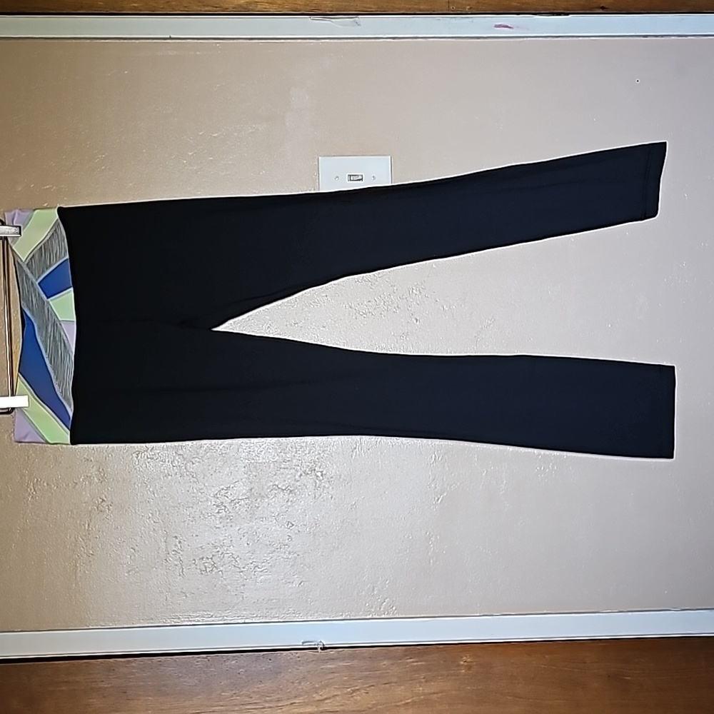 Lululemon Quilt Print Reversible Wunder Under Leggings size 8